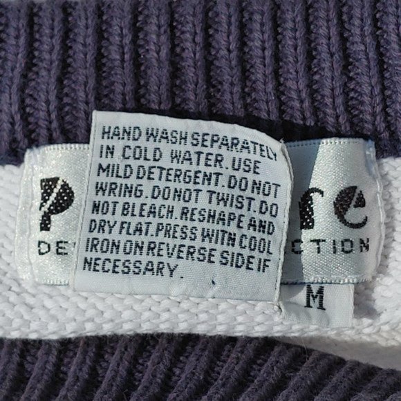 VINTAGE Premier Collection NAUTICAL SWEATER Size Medium Over Sized UNISEX - Picture 4 of 9